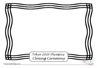 Tokyo 2020 Closing Ceremony Picture Frame