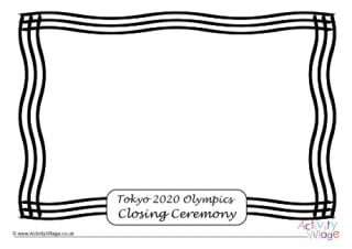 Tokyo 2020 Closing Ceremony Picture Frame