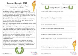 Tokyo 2020 Comprehension 