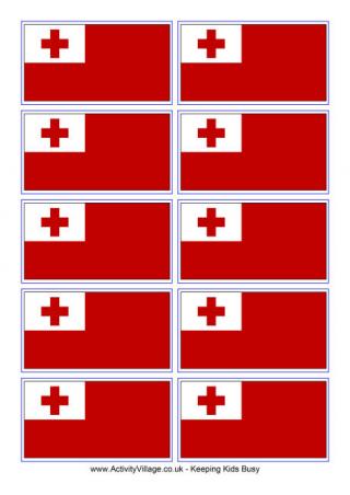 Tonga Flag Printable