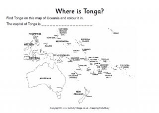 Tonga Location Worksheet