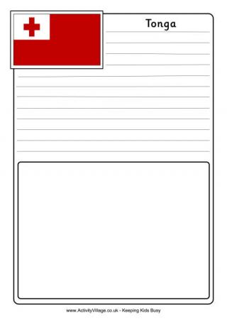Tonga Notebooking Page