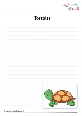 Tortoise Writing Page