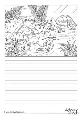 Tortoises Scene Story Paper