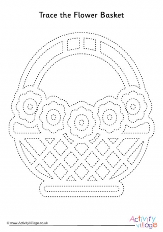 Trace the Flower Basket