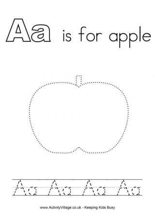 Tracing Alphabet A