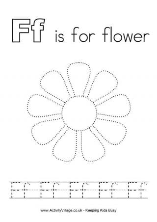 Tracing Alphabet F
