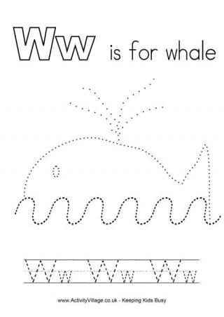 Tracing Alphabet W