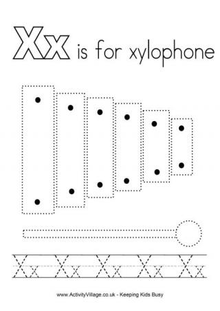 Tracing Alphabet X