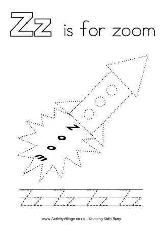 Tracing Alphabet Z