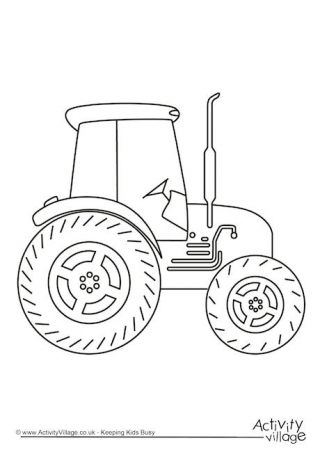 Tractor Colouring Page 2