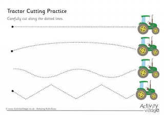 Tractor Cutting Practice