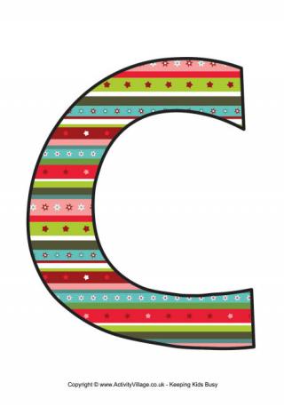 Traditional Christmas Letter Printable C
