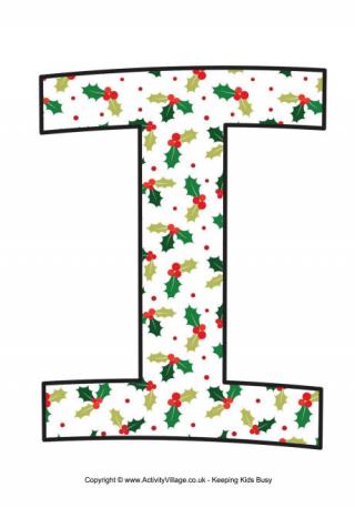 Traditional Christmas Letter Printable I