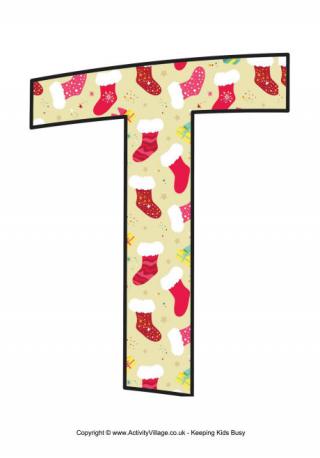 Traditional Christmas Letter Printable T