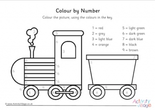 Train Colour By Number