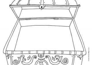 Treasure Chest Writing Frame