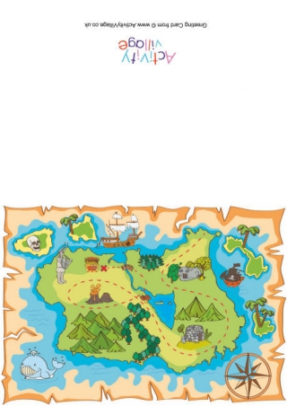 Treasure Map Card