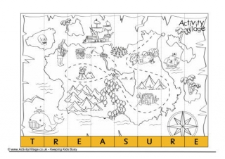 Treasure Map Spelling Jigsaw