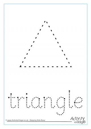 Triangle Word Tracing