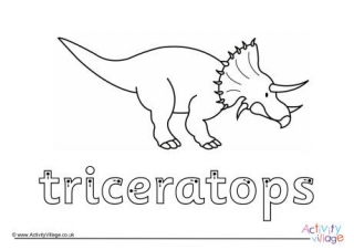 Triceratops Finger Tracing