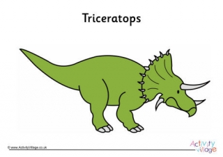 Triceratops Poster