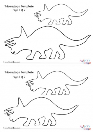 Triceratops Template