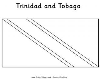 Trinidad and Tobago Flag Colouring Page