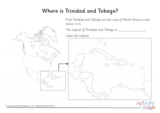 Trinidad and Tobago Location Worksheet