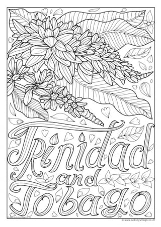 Trinidad and Tobago National Flower Colouring Page