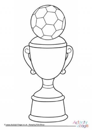 Trophy Colouring Page