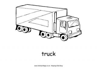 Truck Colouring Page 2