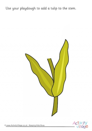 Tulip Playdough Mat