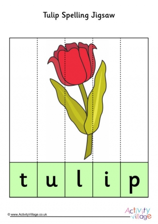 Tulip Spelling Jigsaw