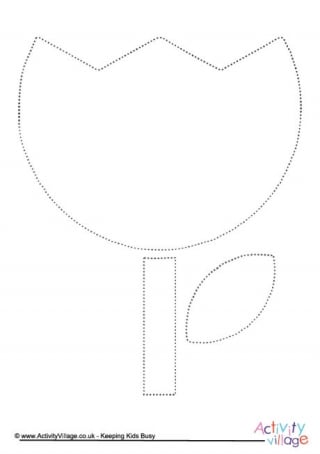 Tulip Tracing Page