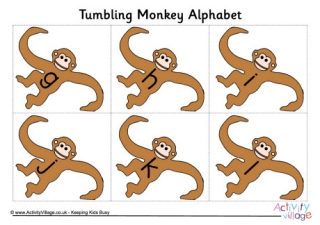Tumbling Monkey Alphabet