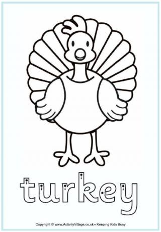 Turkey Finger Tracing