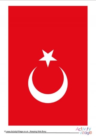 Turkey Flag Printable