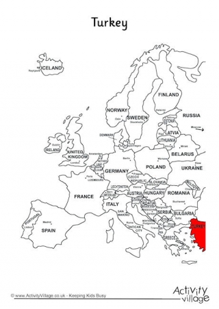 Turkey On Map Of Europe