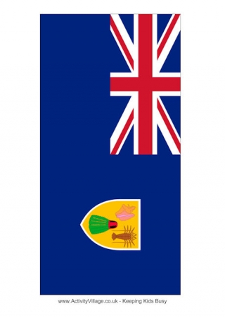 Turks and Caicos Islands Flag Printable