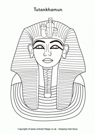 Tutankhamun Colouring Page