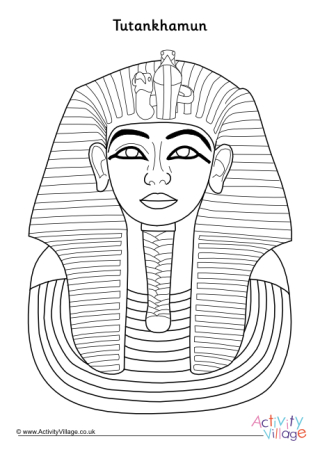 Tutankhamun Colouring Page