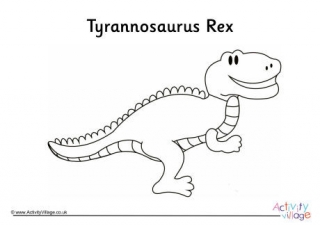 Tyrannosaurus Rex Colouring Page