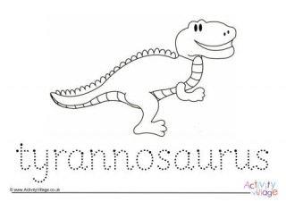 Tyrannosaurus Word Tracing