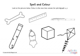 U E Split Digraph Spell And Colour