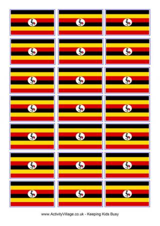 Uganda Flag Printable