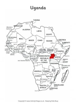 Uganda On Map Of Africa
