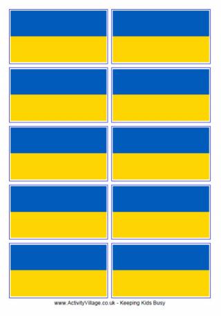 Ukraine Flag Printable