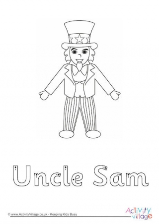 Uncle Sam Finger Tracing