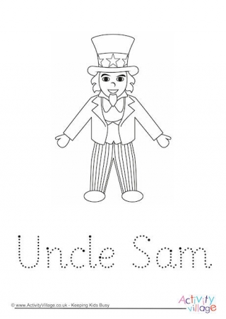 Uncle Sam Word Tracing